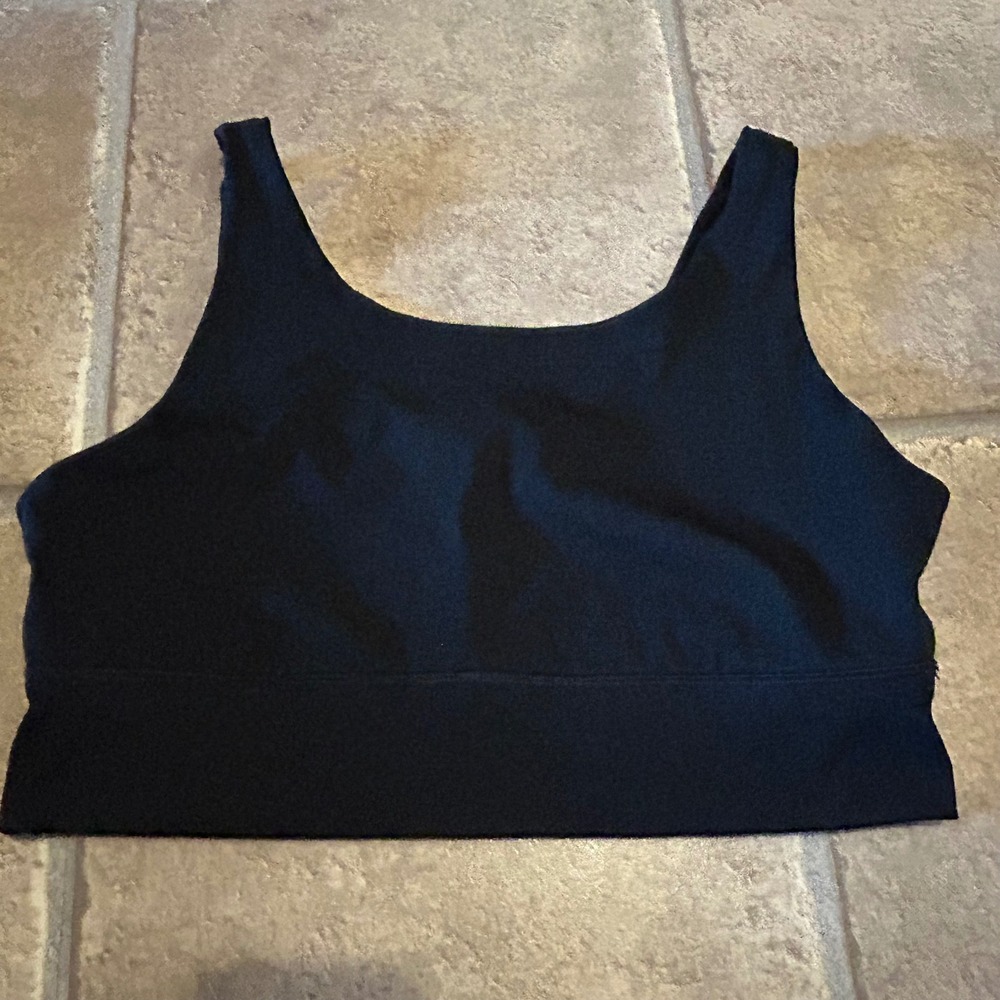 OFFLINE by Aerie Sweat Cardio Most Support Sports Bra Black Large L Keyhole